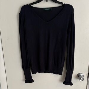 Ralph Lauren Navy Blue Knit Sweater